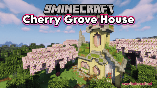 Cherry Grove House Map (1.21.1, 1.20.1) – A Cozy Starter House Thumbnail