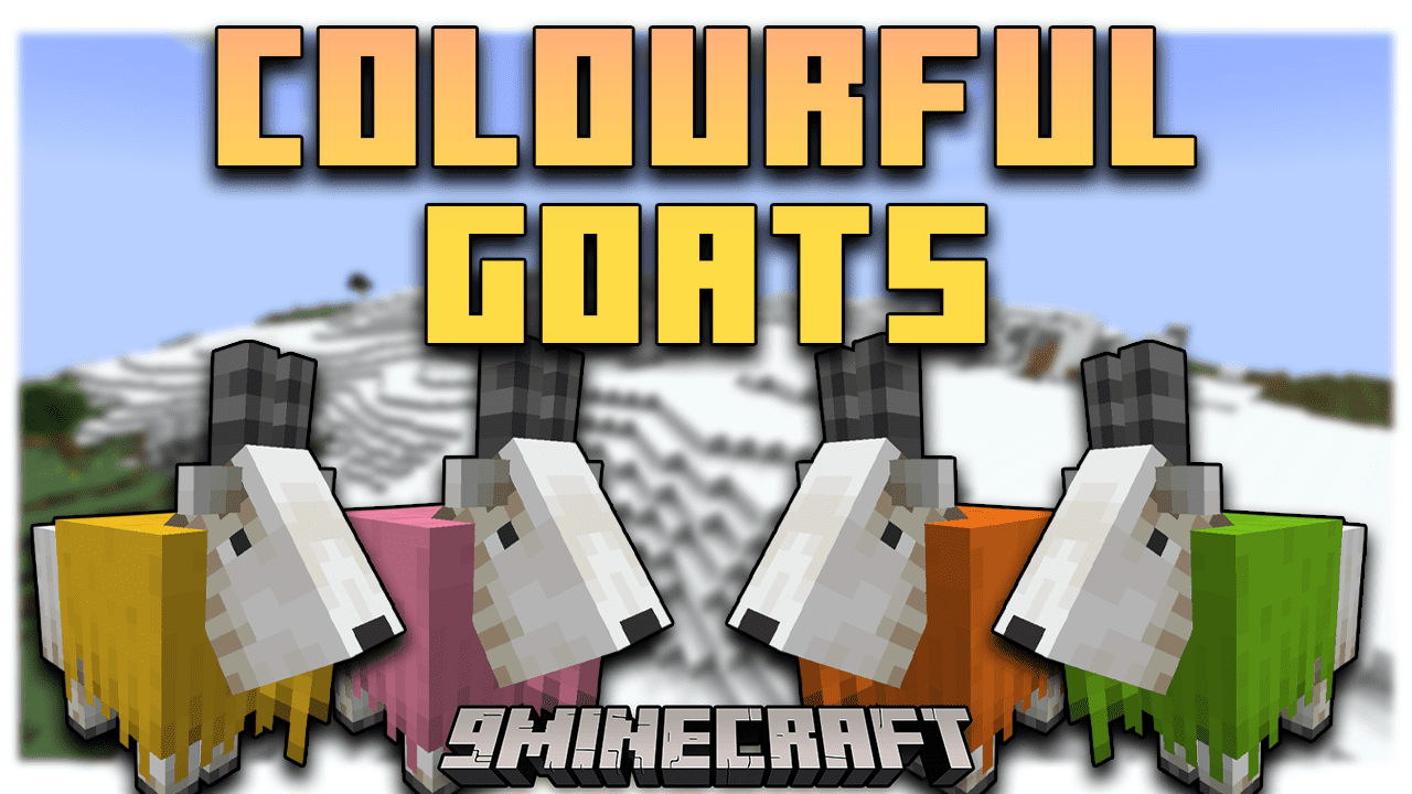 Colourful Goats Mod (1.20.4, 1.19.4) - Dye Your Goats 1