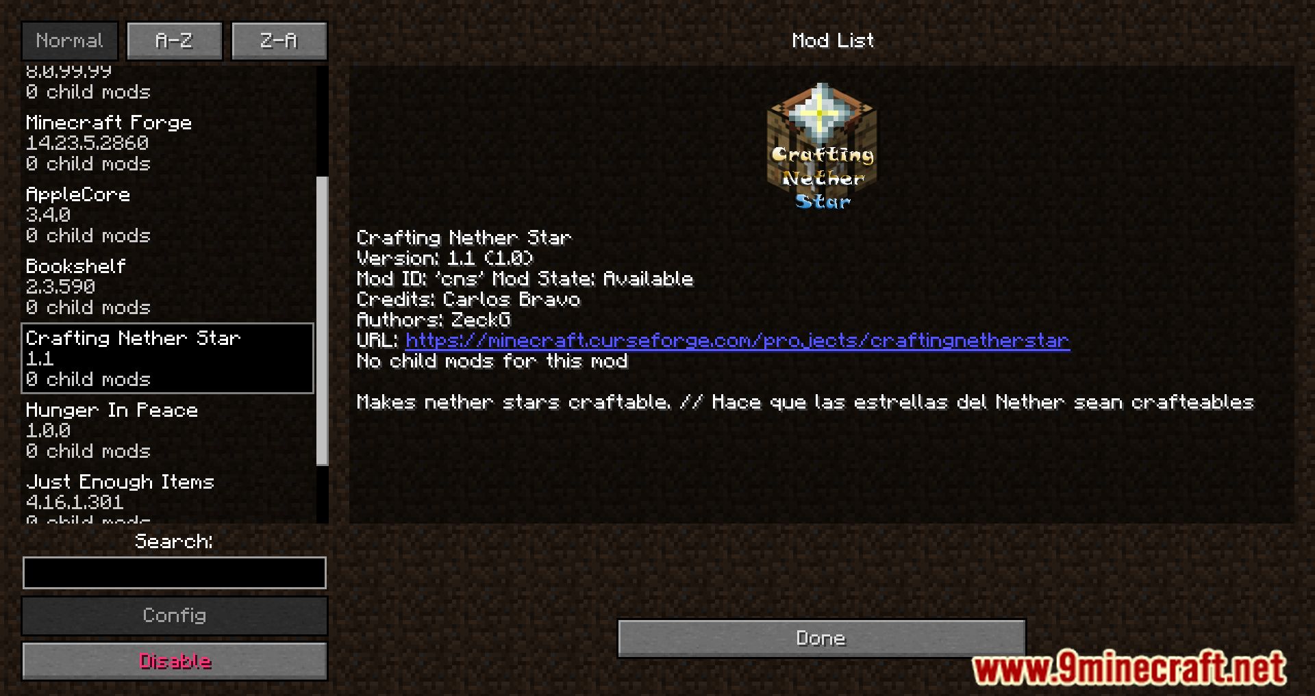 Crafting Nether Star Mod (1.12.2) - Possible To Craft A Nether Star! 2