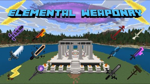 Elemental Weaponry Addon (1.20, 1.19) – MCPE/Bedrock Mod Thumbnail