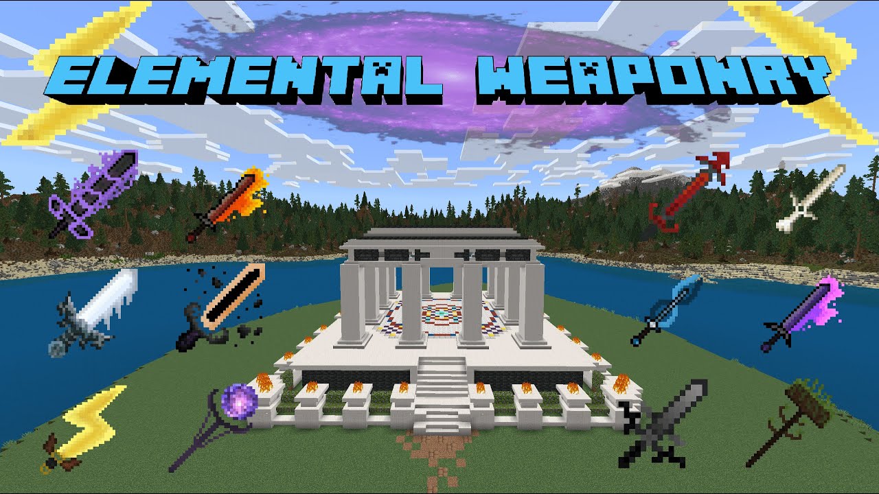 Elemental Weaponry Addon (1.20, 1.19) - MCPE/Bedrock Mod 1