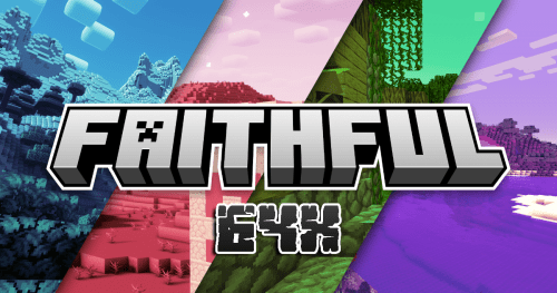 Faithful 64x Texture Pack (1.20, 1.19) – MCPE/Bedrock Edition Thumbnail