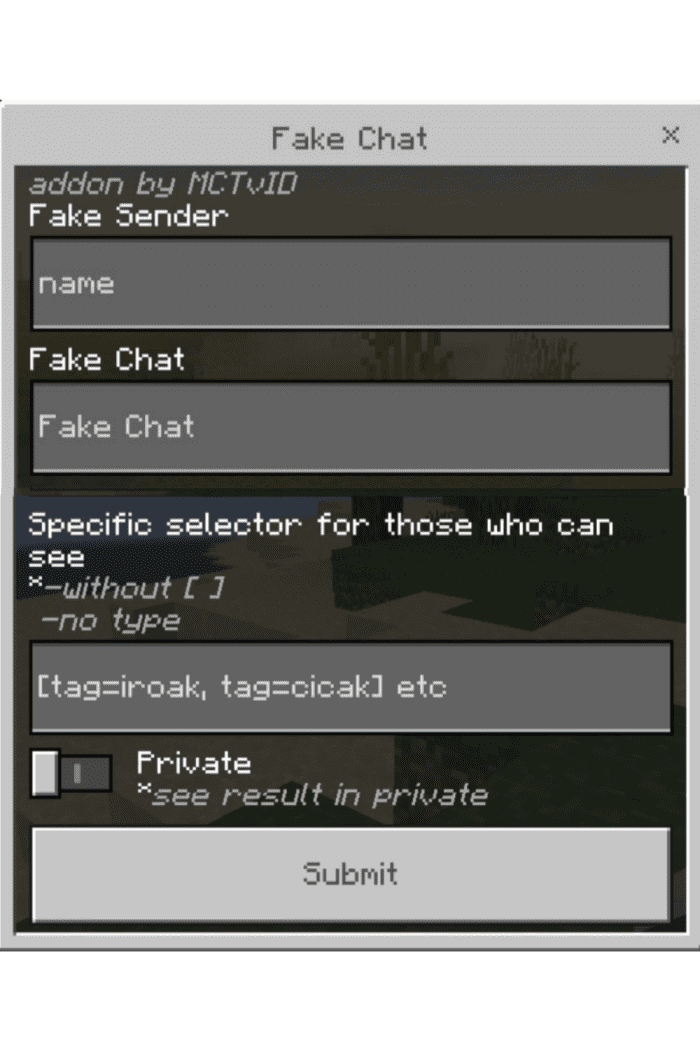 Fake Chat & Fake Join Addon (1.20, 1.19) - MCPE/Bedrock Mod 6