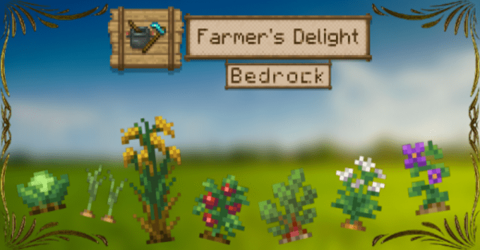 Farmer's Delight Bedrock Addon (1.20) - MCPE Mod 1