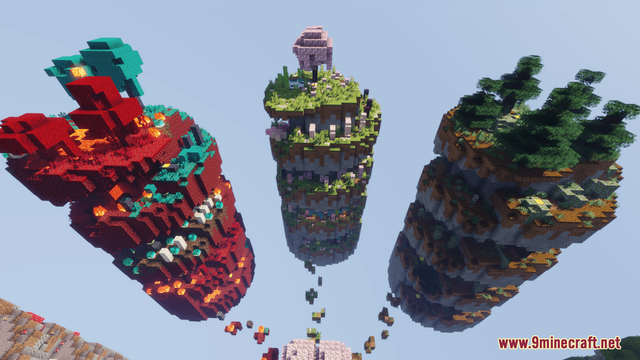 Floating Biomes Map (1.21.1, 1.20.1) - A Sky-High Parkour Adventure 7