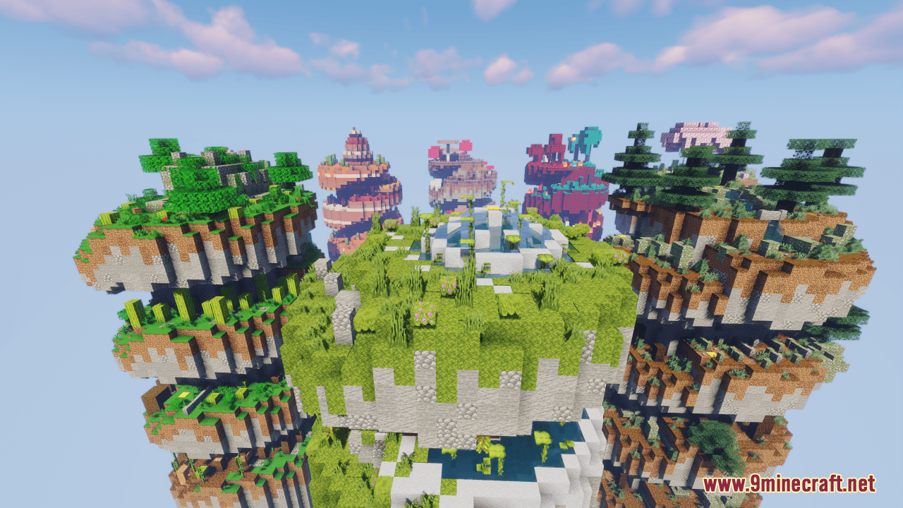 Floating Biomes Map (1.21.1, 1.20.1) - A Sky-High Parkour Adventure 10