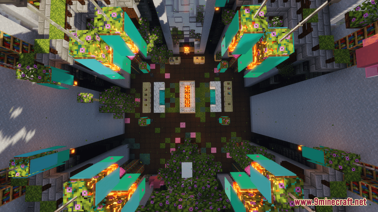 Flower Library Map (1.20.4, 1.19.4) - Super Cute Survival Base 11