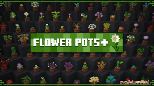 Flower Pots+ Resource Pack (1.20.6, 1.20.1) – Texture Pack Thumbnail