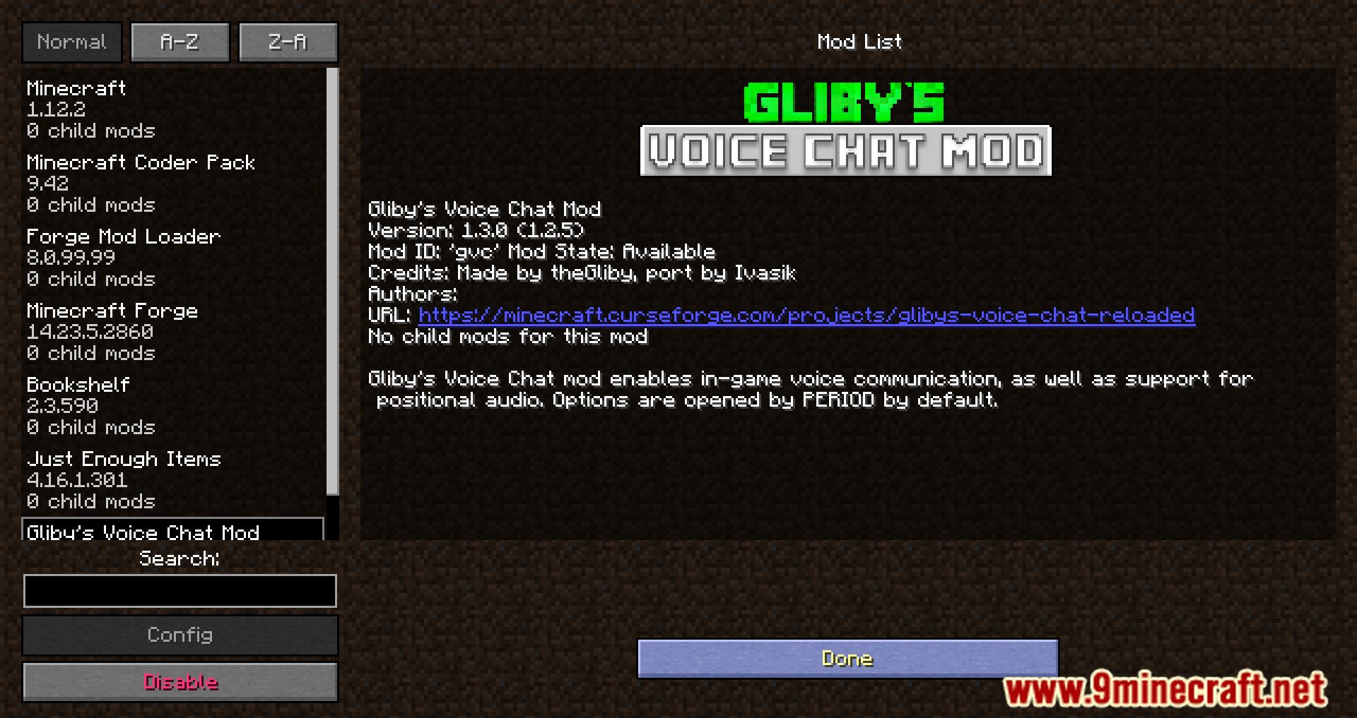 Gliby's Voice Chat Reloaded Mod (1.12.2) - Talk To Your Friends 2