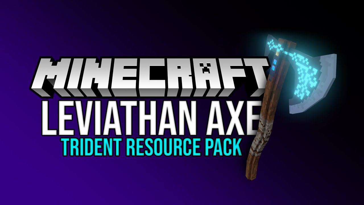 GoW Leviathan Axe Trident Resource Pack (1.20, 1.19) - MCPE/Bedrock 1