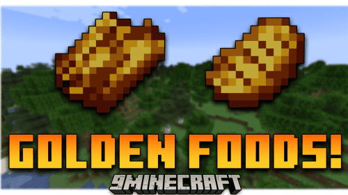 Golden Foods! Mod (1.20.4, 1.19.2) – Food Wrapped In Gold!!! Thumbnail