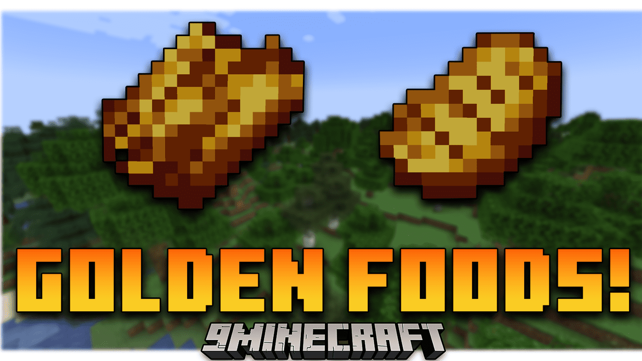 Golden Foods! Mod (1.20.4, 1.19.2) - Food Wrapped In Gold!!! 1