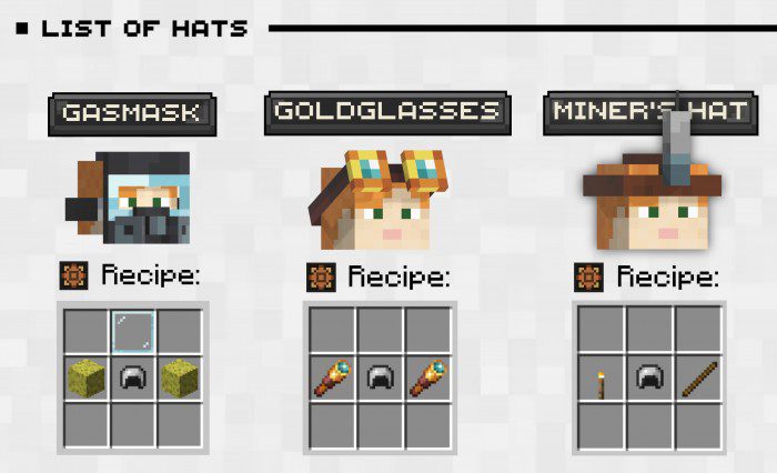 Hats Plus Addon (1.20, 1.19) - MCPE/Bedrock Mod 2