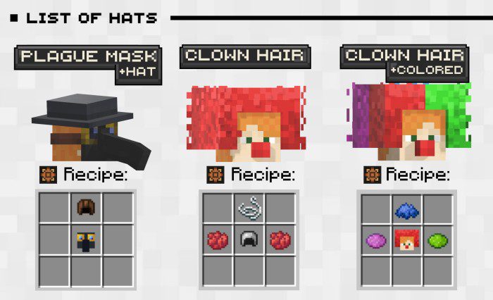 Hats Plus Addon (1.20, 1.19) - MCPE/Bedrock Mod 6