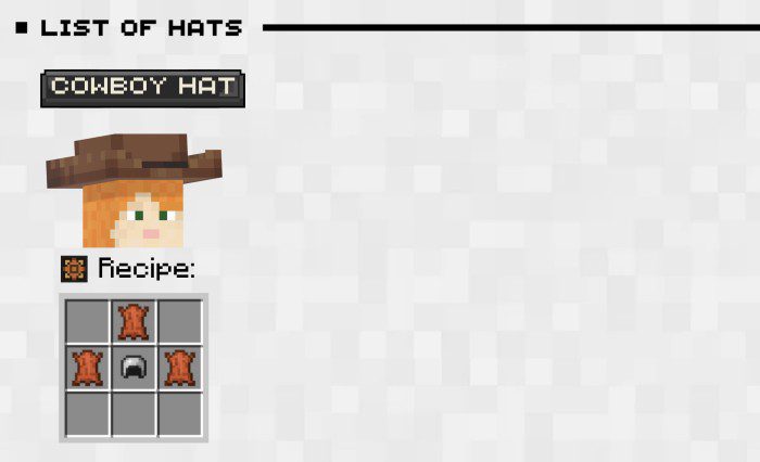 Hats Plus Addon (1.20, 1.19) - MCPE/Bedrock Mod 7