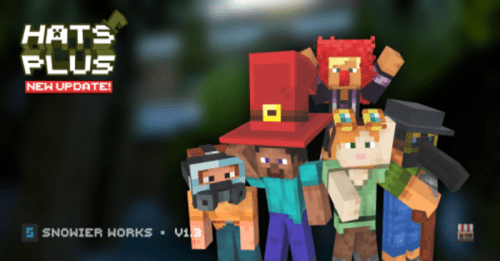 Hats Plus Addon (1.20, 1.19) – MCPE/Bedrock Mod Thumbnail