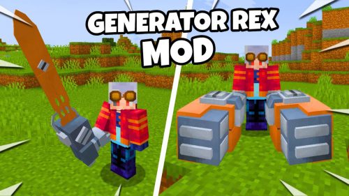 Heroes United Generator Rex Mod (1.19.3, 1.16.5) – All Powers & Fights Thumbnail
