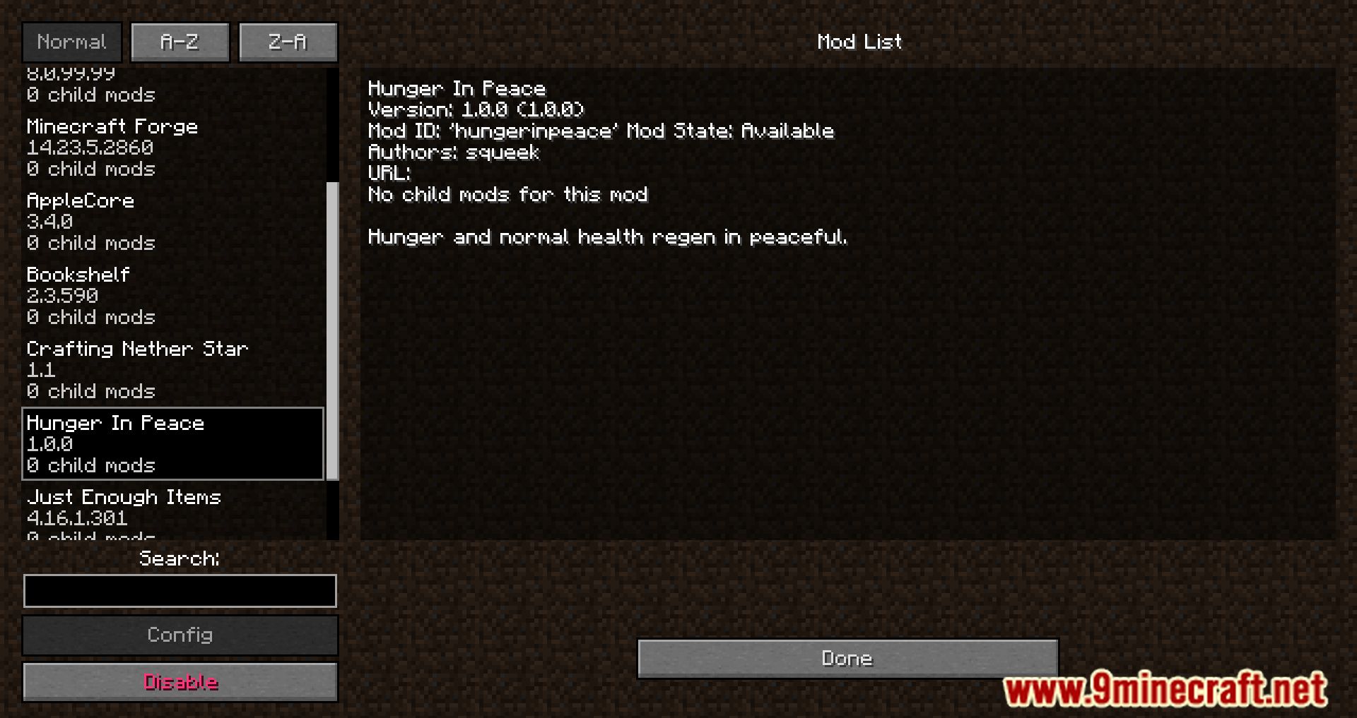 Hunger In Peace Mod (1.12.2, 1.11.2) - Hunger In Peaceful Mode! 2