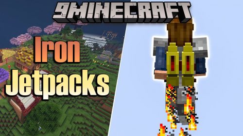 Iron Jetpacks Mod (1.21.1, 1.20.1) – Fully Customizable FE Powered Jetpacks Thumbnail