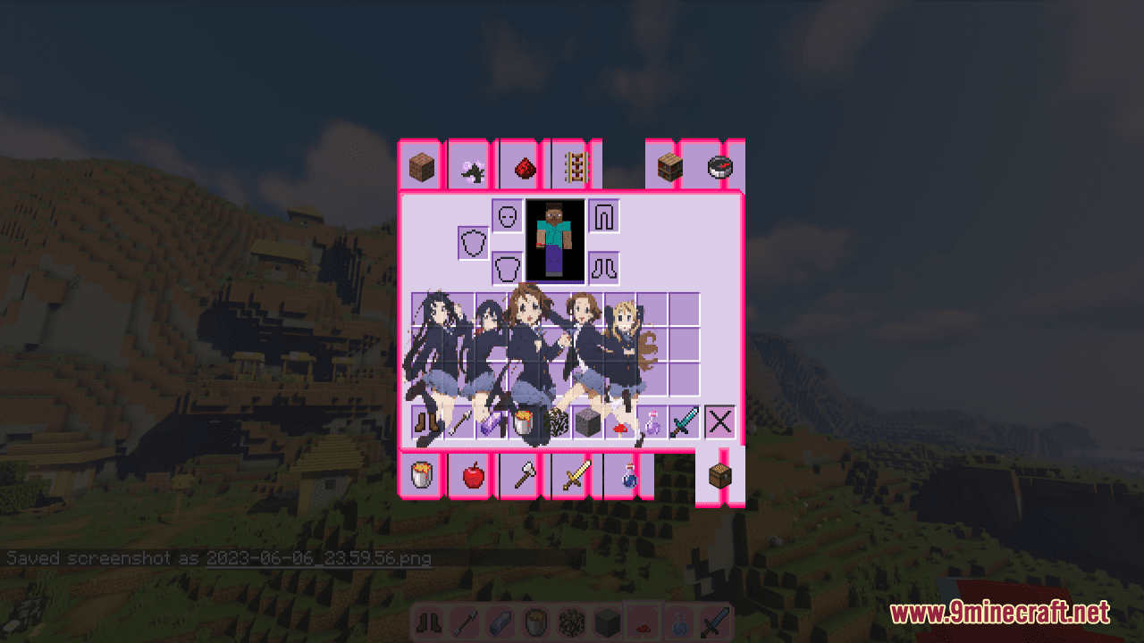 K-On Custom GUI Resource Pack (1.20.6, 1.20.1) - Texture Pack 10