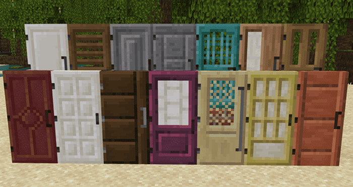 Kamii's Door Addon (1.20, 1.19) - MCPE/Bedrock Mod 2