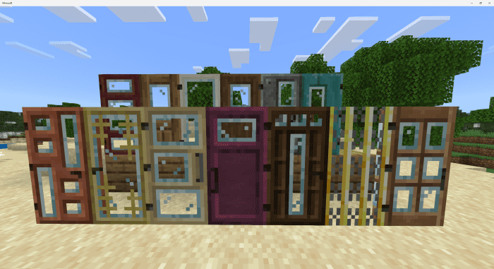 Kamii's Door Addon (1.20, 1.19) - MCPE/Bedrock Mod 4