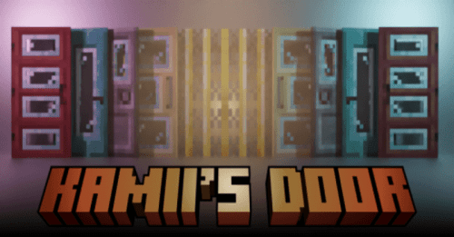 Kamii’s Door Addon (1.20, 1.19) – MCPE/Bedrock Mod Thumbnail