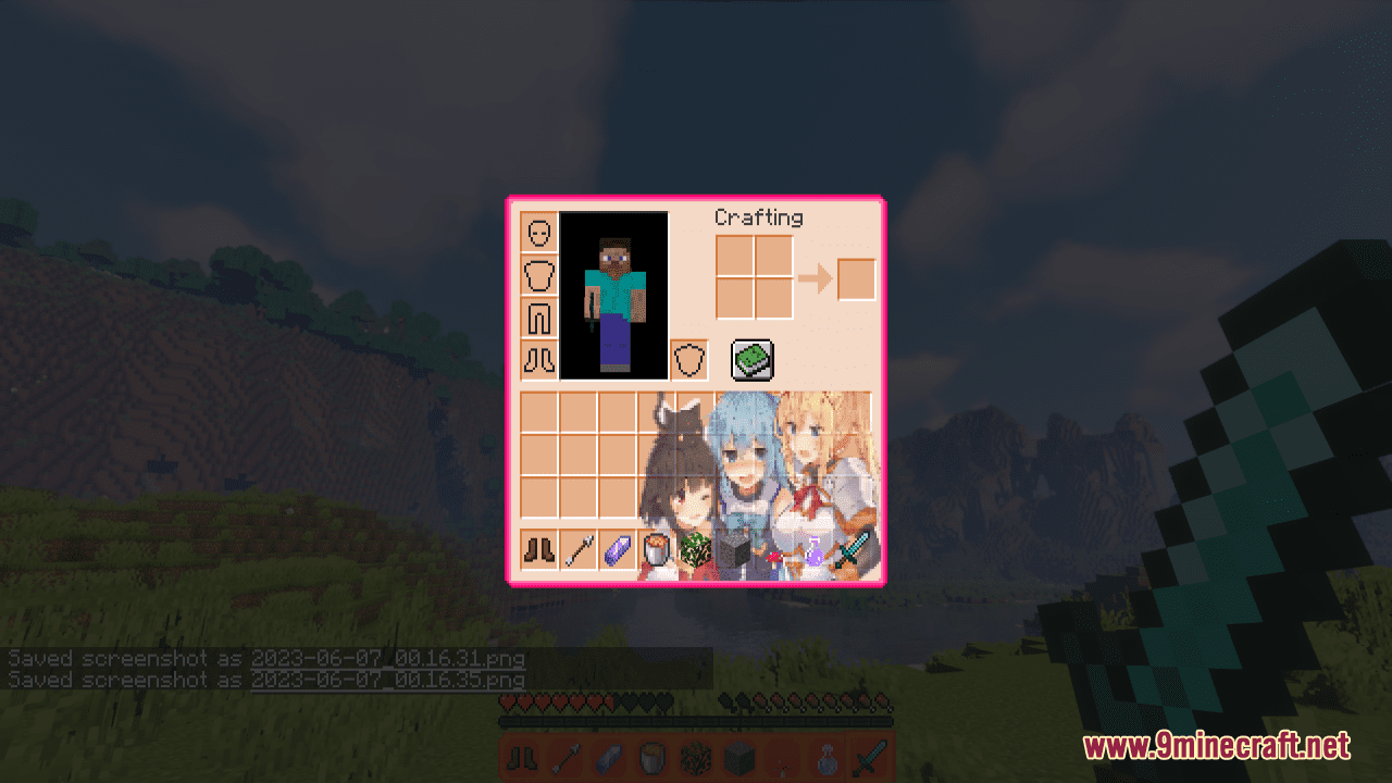 KonoSuba Custom GUI Resource Pack (1.20.6, 1.20.1) - Texture Pack 11