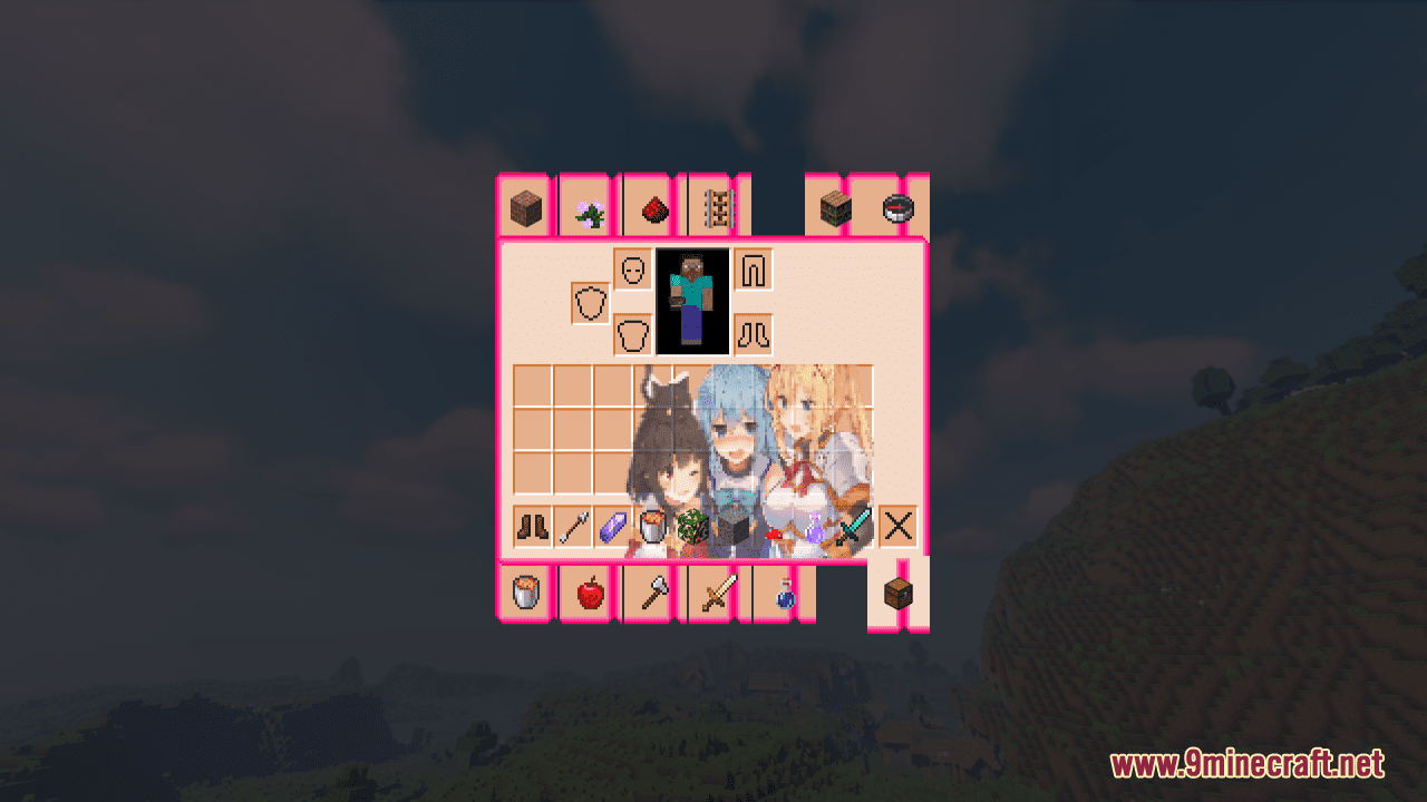 KonoSuba Custom GUI Resource Pack (1.20.6, 1.20.1) - Texture Pack 8