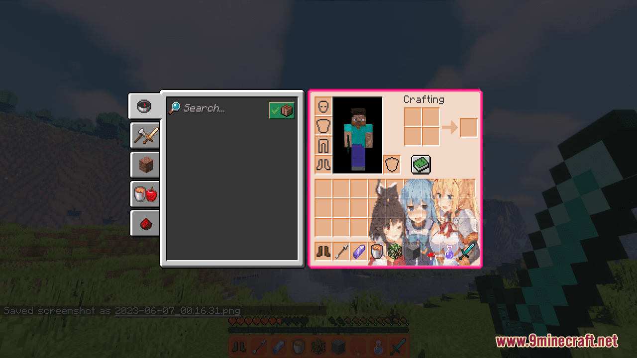 KonoSuba Custom GUI Resource Pack (1.20.6, 1.20.1) - Texture Pack 10