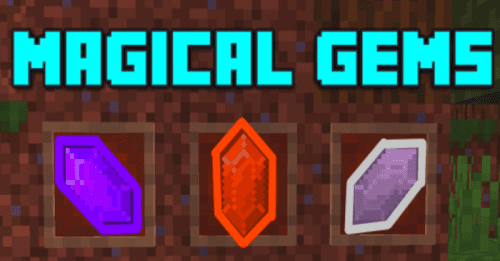 Magical Gem Addon (1.20, 1.19) – MCPE/Bedrock Mod Thumbnail