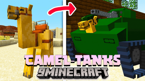 Minecraft But Camels Are Tanks Data Pack (1.20.2, 1.19.4) – Camel-Tanks! Thumbnail