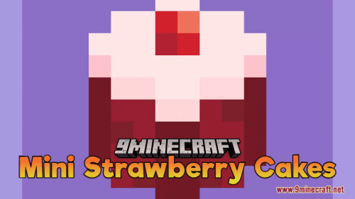 Mini Strawberry Cakes Resource Pack (1.21, 1.20.1) – Texture Pack Thumbnail
