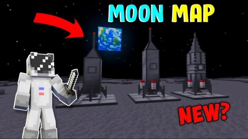 Moon World Map (1.20, 1.19) – MCPE/Bedrock Thumbnail