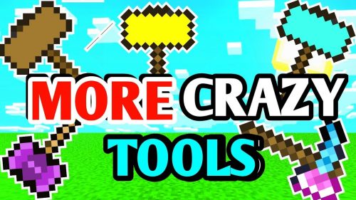 More Crazy Tools Addon (1.20, 1.19) – MCPE/Bedrock Mod Thumbnail