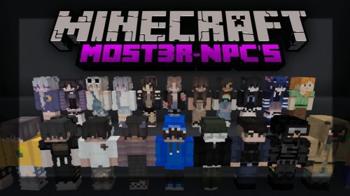 Most3r-NPCs Addon (1.20, 1.19) – MCPE/Bedrock Mod Thumbnail