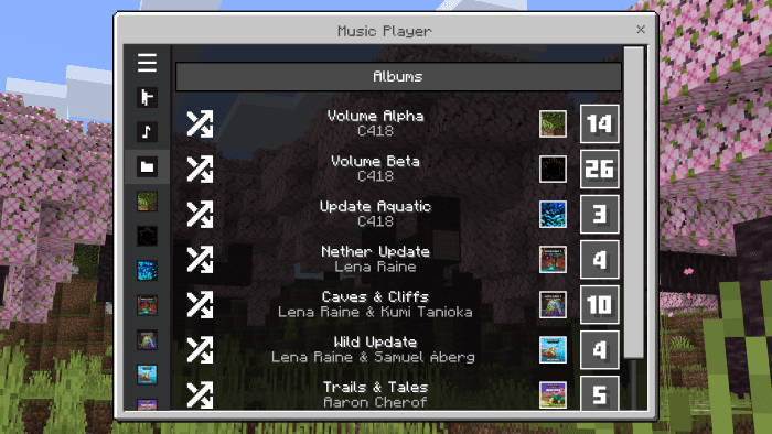 Music Player UI Lite Addon (1.20) - MCPE/Bedrock Mod 2