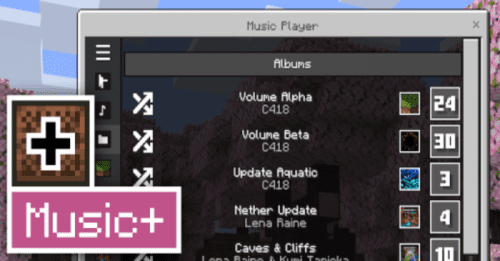 Music+ Resource Pack (1.20) – MCPE/Bedrock Thumbnail