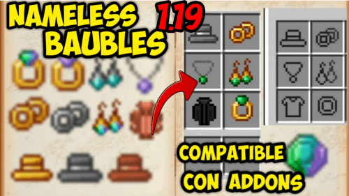 Nameless Baubles Addon (1.20, 1.19) – MCPE/Bedrock Mod Thumbnail