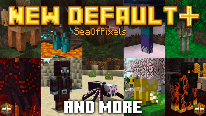 New Default+ Texture Pack (1.20) - MCPE/Bedrock 4