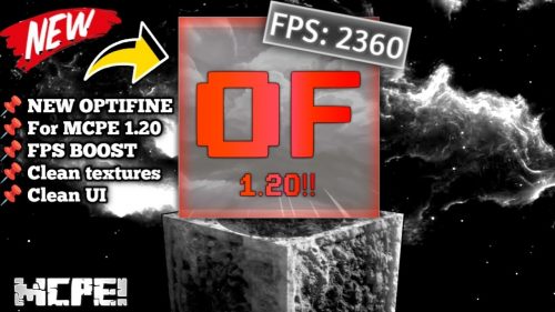 New Optifine (1.20) for MCPE/Bedrock – No Lag, Clean Textures Thumbnail