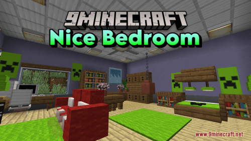 Nice Bedroom Map (1.21.1, 1.20.1) –  A Cozy Bedroom Design Thumbnail
