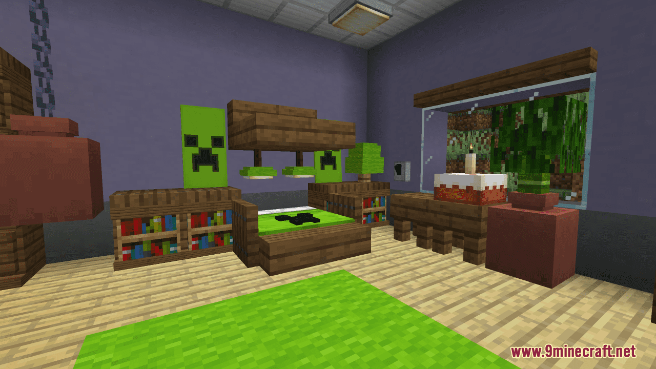 Nice Bedroom Map (1.21.1, 1.20.1) - A Cozy Bedroom Design 2