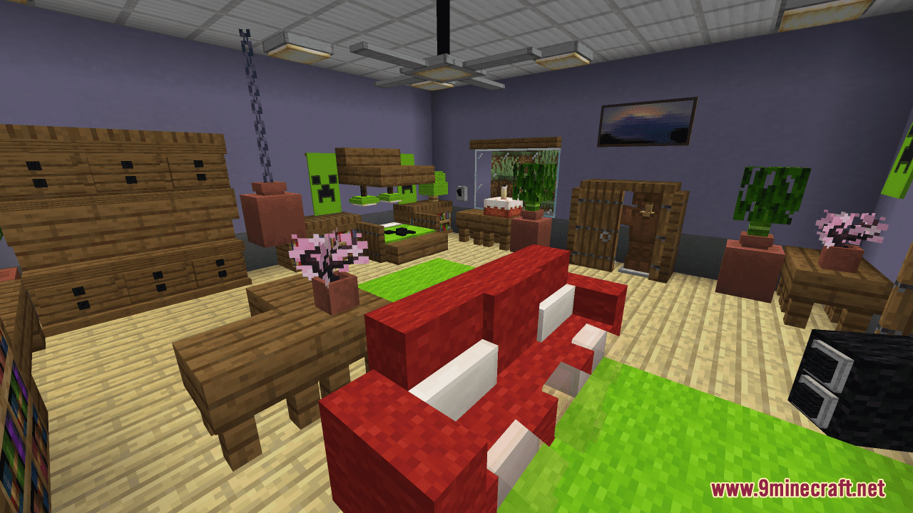 Nice Bedroom Map (1.21.1, 1.20.1) - A Cozy Bedroom Design 10