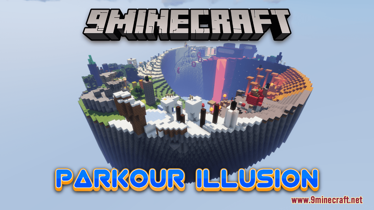 Parkour Illusion Map (1.20.4, 1.19.4) - Mobius Strip Parkour 1