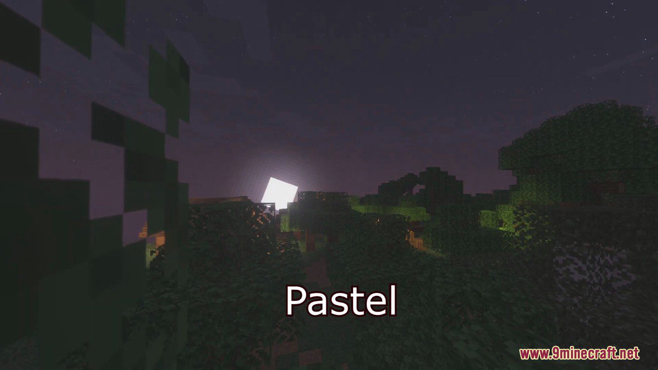 Pastel Shaders (1.21, 1.20.1) - Multiple Color Presets, Clear Starry Nights 7