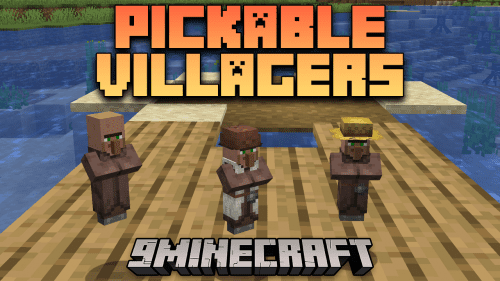 Pickable Villagers Mod (1.20.1, 1.19.4) – Keep Villager As Items Thumbnail