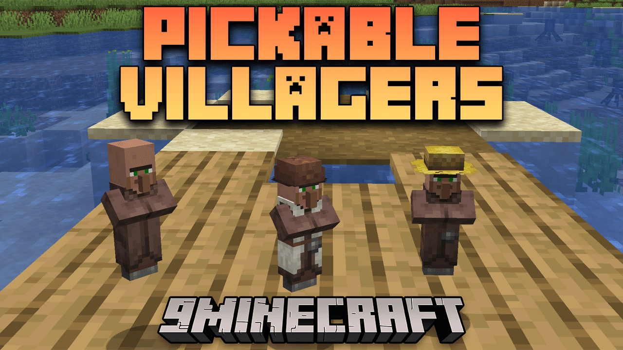 Pickable Villagers Mod (1.20.4, 1.19.4) - Keep Villager As Items 1