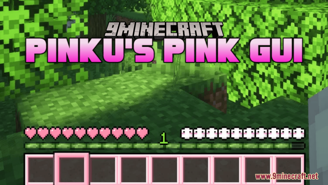 Pinku's Pink GUI Resource Pack (1.20.4, 1.19.4) - Texture Pack 1