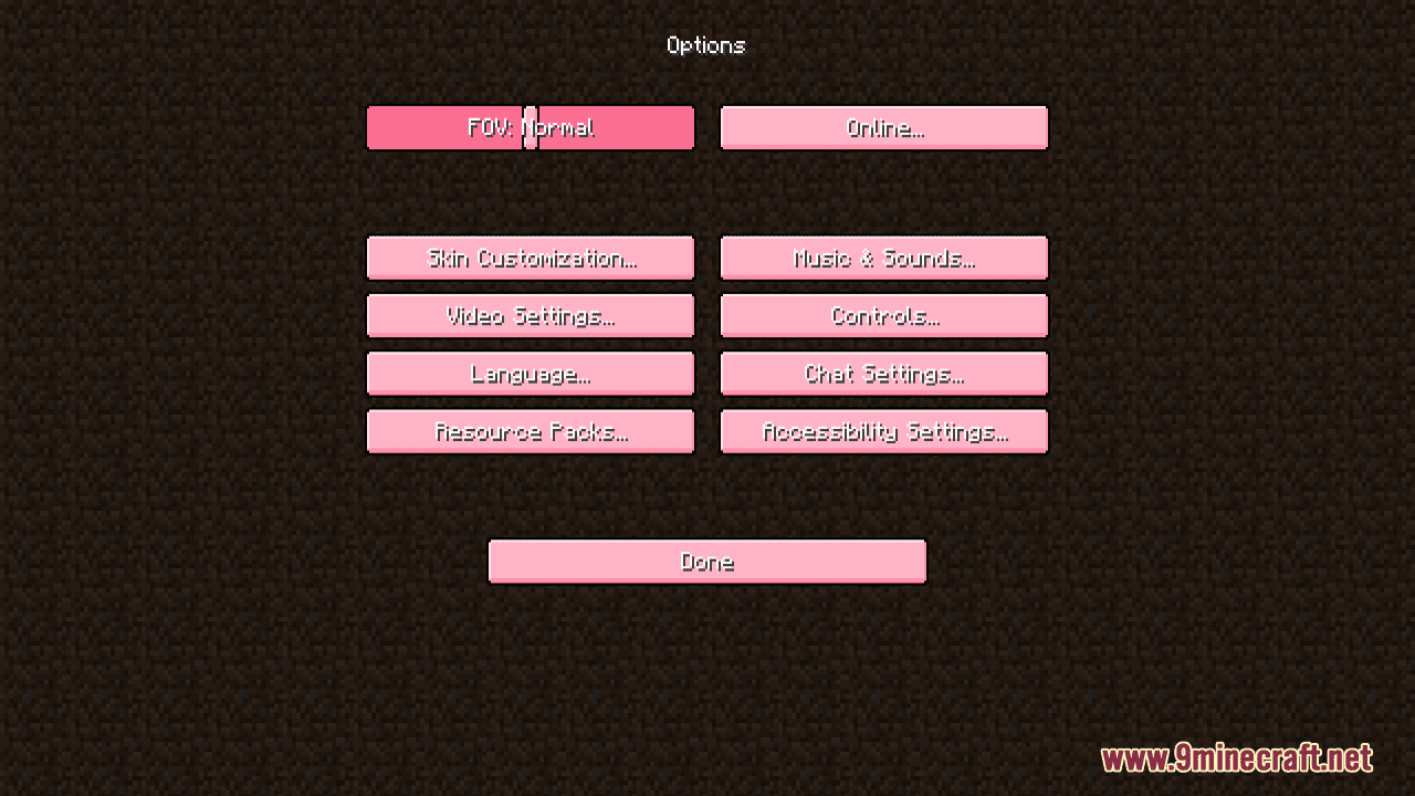 Pinku's Pink GUI Resource Pack (1.20.4, 1.19.4) - Texture Pack 2